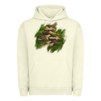 Pigment Pistachio camouflage glitter patch Urban Hoodie - AdoDesignShop