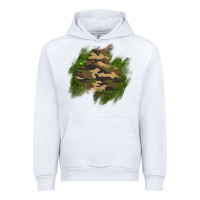 White camouflage glitter patch Urban Hoodie - AdoDesignShop