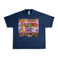 Navy Easter day farm animals tumbler Urban Heavy Tee - HowdyJamesFarm