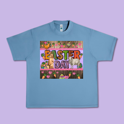 Easter Day Farm Animals Tumbler Urban Heavy Tee Designed By Howdyjamesfarm