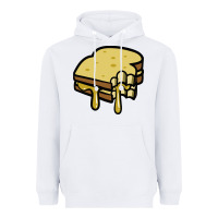 White foodie t  shirt grilled cheese sandwich t  shirt Heavyweight Hoodie - longCreatives