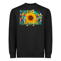 Black being a mom makes my life complete Heavyweight Sweatshirt - RacoonDesign