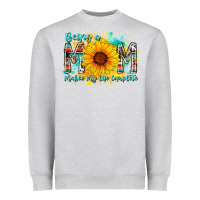 Heather Grey being a mom makes my life complete Heavyweight Sweatshirt - RacoonDesign
