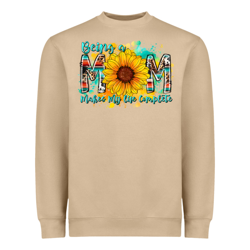 Being A Mom Makes My Life Complete Heavyweight Sweatshirt by RacoonDesign | Teevron