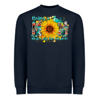 Navy being a mom makes my life complete Heavyweight Sweatshirt - RacoonDesign