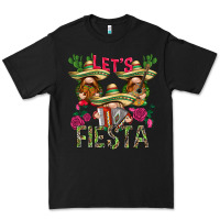 Black Let's Fiesta with gnomes Premium Tee - NancyCooperArtShop