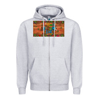 Heather Grey i teach au some kids license plate Zipper Hoodie - Artiststas