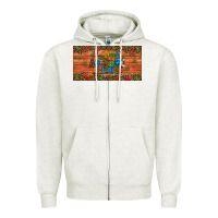 Oatmeal Heather i teach au some kids license plate Zipper Hoodie - Artiststas