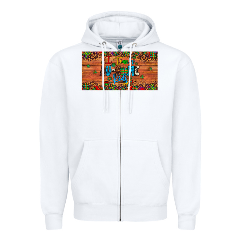 I Teach Au Some Kids License Plate Zipper Hoodie by Artiststas | Teevron