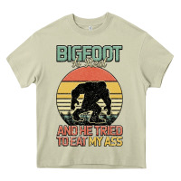 Mossy Bigfoot is real and he tried to eat my ass Heavy Core Tee - Bettercallsaul