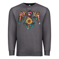 Charcoal Heather pinky western sunflower thunderbird Premium Sweatshirt - BarkalooDesign