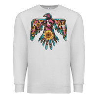 Dove Grey pinky western sunflower thunderbird Premium Sweatshirt - BarkalooDesign