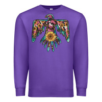 Purple pinky western sunflower thunderbird Premium Sweatshirt - BarkalooDesign