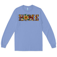 Colony Blue christmas home with windmill Long Sleeve Tee - RanaPortraitStore