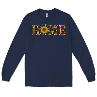 Navy christmas home with windmill Long Sleeve Tee - RanaPortraitStore