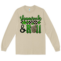Mushroom St. Patrick's Day Shamrock and roll Long Sleeve Tee - OliviaCreatesArt