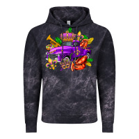 Cloud Black mardi gras truck olivia Vintage Hoodie - OliviaCreatesArt