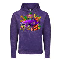 Cloud Purple mardi gras truck olivia Vintage Hoodie - OliviaCreatesArt