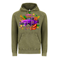 Vintage Olive mardi gras truck olivia Vintage Hoodie - OliviaCreatesArt