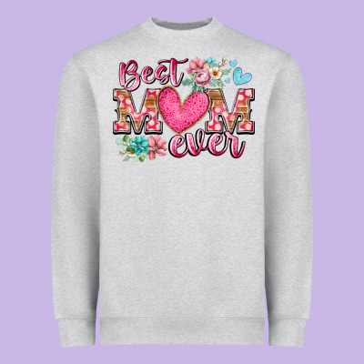 Best Mom Ever Heavyweight Sweatshirt Designed By Racoondesign