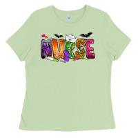 Matcha Nurse Halloween Ladies Tee - NancyCooperArtShop