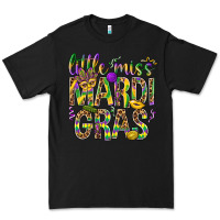 Black Little miss Mardi Gras Premium Tee - NancyCooperArtShop