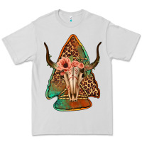 Dove Grey bullskull arrowhead Premium Tee - Jasminsmagicworld