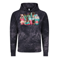 Cloud Black pig coffee cups Vintage Hoodie - OliviaCreatesArt