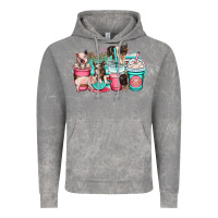Cloud Rock pig coffee cups Vintage Hoodie - OliviaCreatesArt