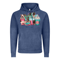 Vintage Denim pig coffee cups Vintage Hoodie - OliviaCreatesArt
