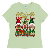 Matcha Chillin' with my gnomes Ladies Tee - NancyCooperArtShop