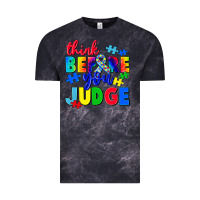 Cloud Black think before you judge Vintage Tee - CowGirlArtShop