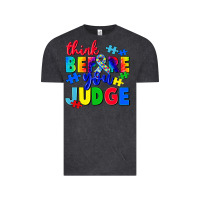 Vintage Black think before you judge Vintage Tee - CowGirlArtShop