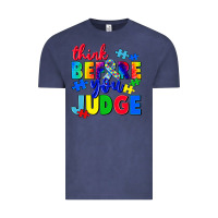 Vintage Denim think before you judge Vintage Tee - CowGirlArtShop