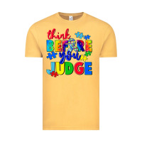 Vintage Mustard think before you judge Vintage Tee - CowGirlArtShop