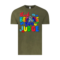Vintage Olive think before you judge Vintage Tee - CowGirlArtShop