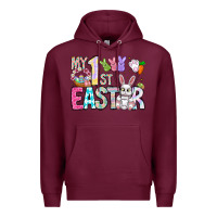 Burgundy My 1st Easter Premium Hoodie - CowhideDigitalArt