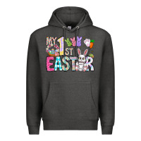 Charcoal Heather My 1st Easter Premium Hoodie - CowhideDigitalArt