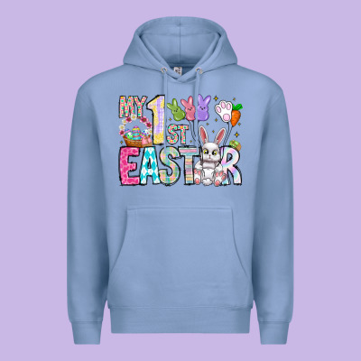 My 1st Easter Premium Hoodie Designed By Cowhidedigitalart
