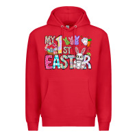 Red My 1st Easter Premium Hoodie - CowhideDigitalArt