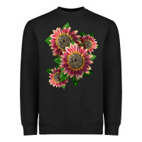 Black 4 crimson blaze sunflower Heavyweight Sweatshirt - LillyAllenDesigns