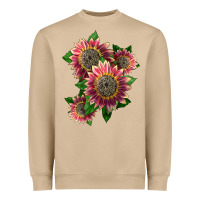 Mushroom 4 crimson blaze sunflower Heavyweight Sweatshirt - LillyAllenDesigns