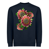 Navy 4 crimson blaze sunflower Heavyweight Sweatshirt - LillyAllenDesigns
