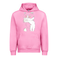 Fuchsia Pink tuxedo cat t  shirt tuxedo cat t  shirt Urban Hoodie - longCreatives