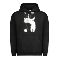 Pigment Black tuxedo cat t  shirt tuxedo cat t  shirt Urban Hoodie - longCreatives
