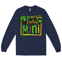 Navy One lucky mini St. Patrick's Long Sleeve Tee - OliviaCreatesArt