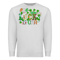 Dove Grey st.patricks one lucky cna  nurse Premium Sweatshirt - BarkalooDesign