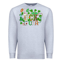 Heather Grey st.patricks one lucky cna  nurse Premium Sweatshirt - BarkalooDesign