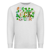 Oatmeal Heather st.patricks one lucky cna  nurse Premium Sweatshirt - BarkalooDesign