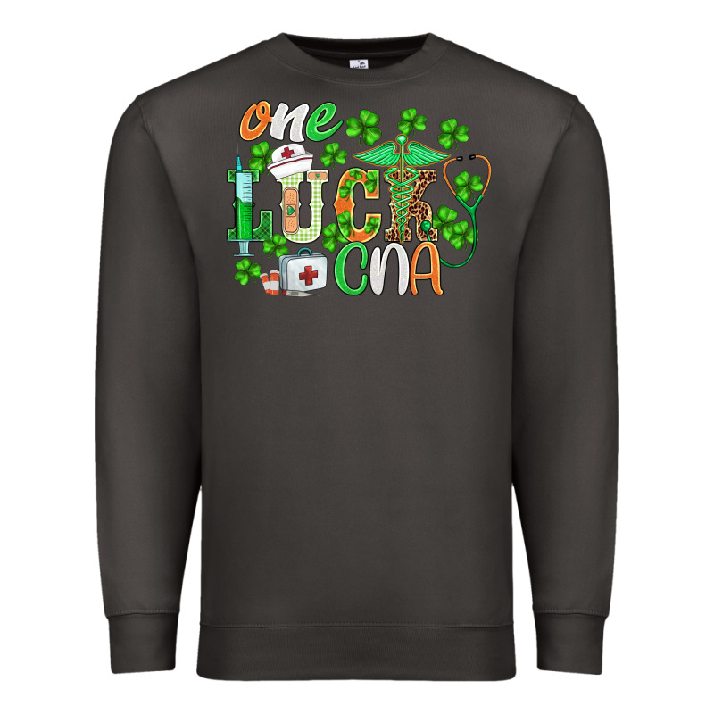 St.patricks One Lucky Cna  Nurse Premium Sweatshirt by BarkalooDesign | Teevron
